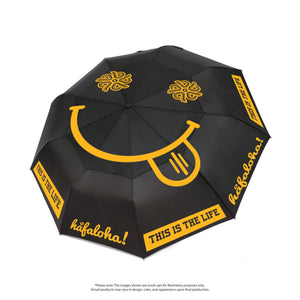 Black Hafaloha Common Kings Extra Extra Large Umbrella