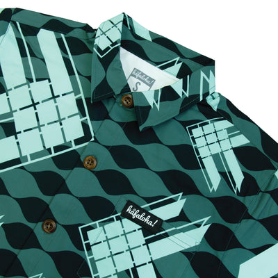 Woven Fish Button Up