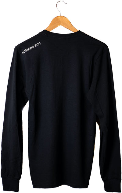 "Be Bold" design, Black long sleeve, adult back