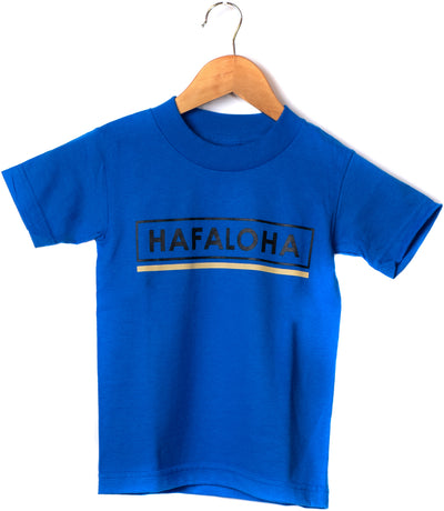 "Be Bold" design, Blue tee, youth/toddler front