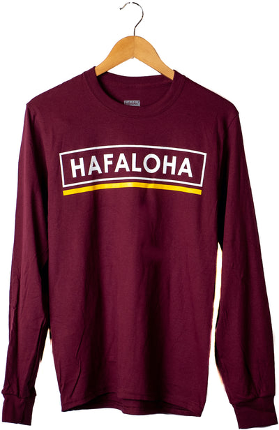 "Be Bold" design, Burgundy long sleeve, adult front