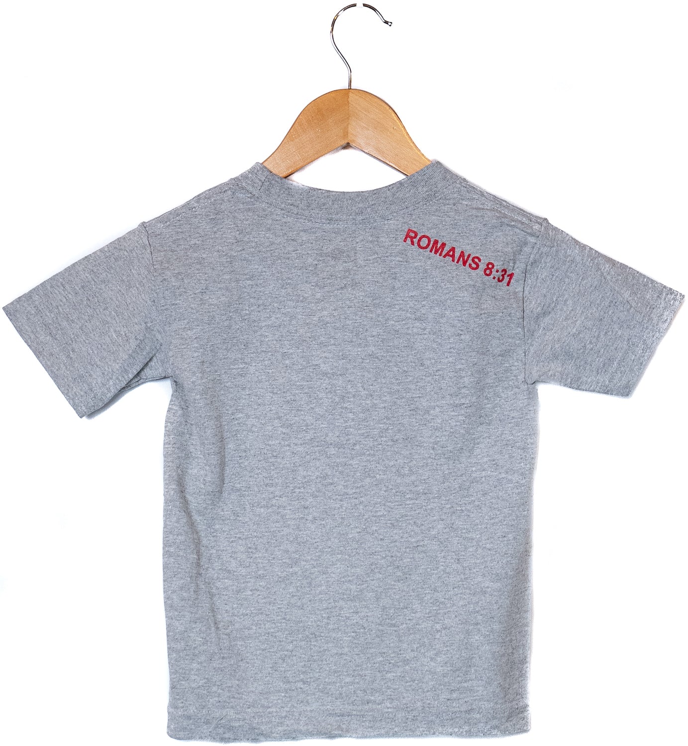 "Be Bold" design, Gray tee, youth/toddler back