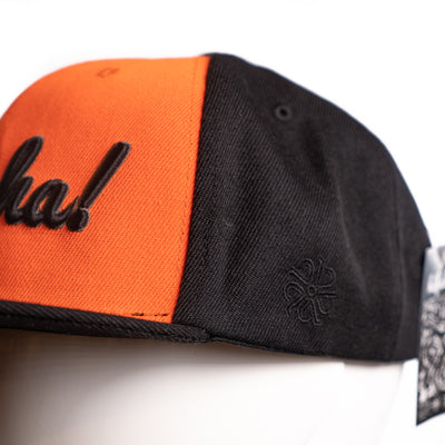 Cement Hafaloha Snapback (Side Pua Melia Closeup)