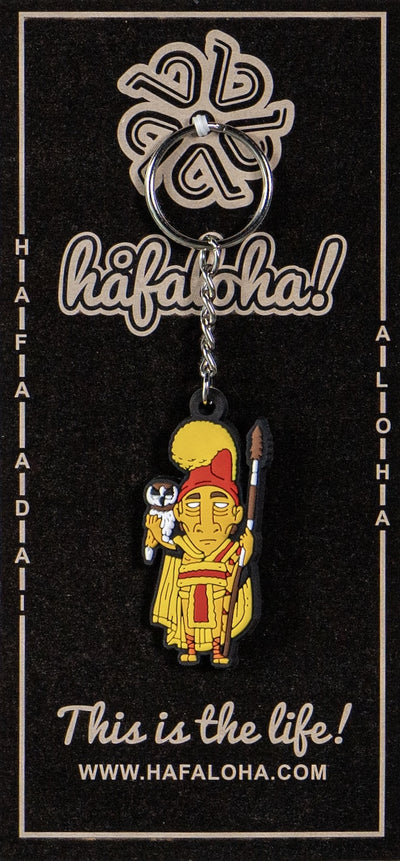 Kamehameha Rubber Keychain from Håfaloha