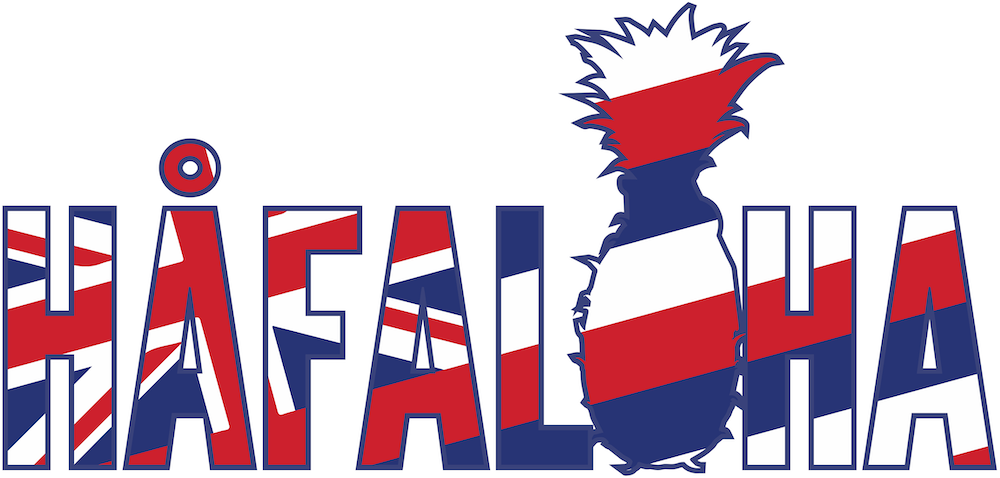 Hawaii Flag Script Sticker, from Håfaloha