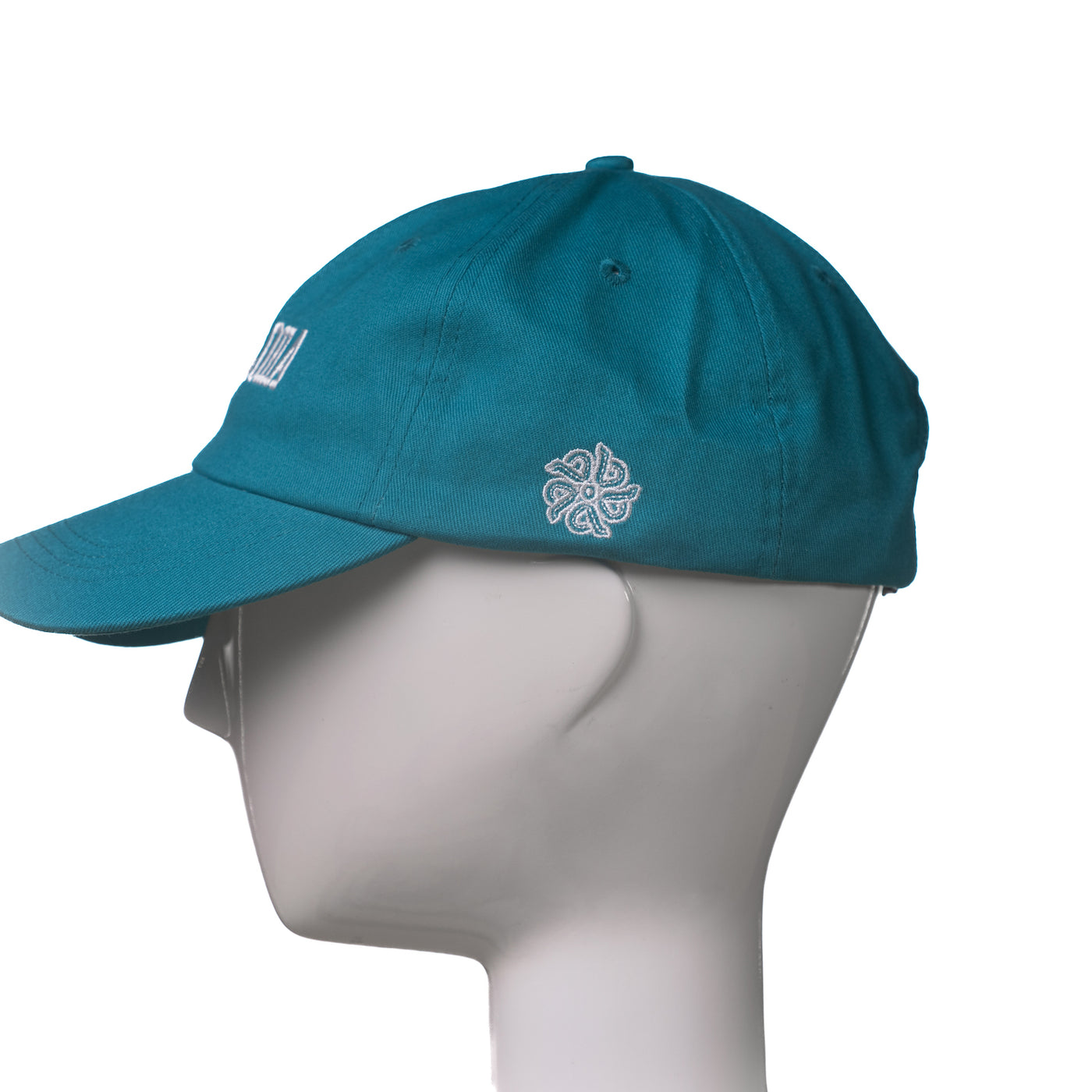 Teal "Iconic Bold Dad Cap," Side, by Håfaloha