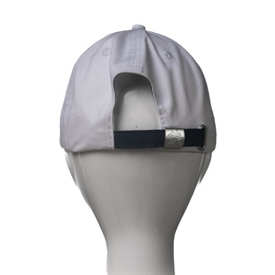 White "Iconic Bold Dad Cap," Back, by Håfaloha