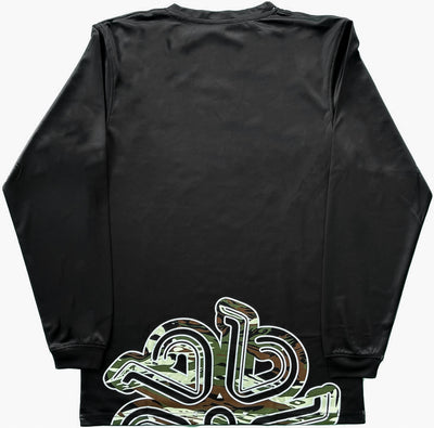 "Incognito" Design, Long Sleeve, Black, Back