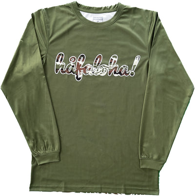 "Incognito" Design, Long Sleeve, Military Green, Front