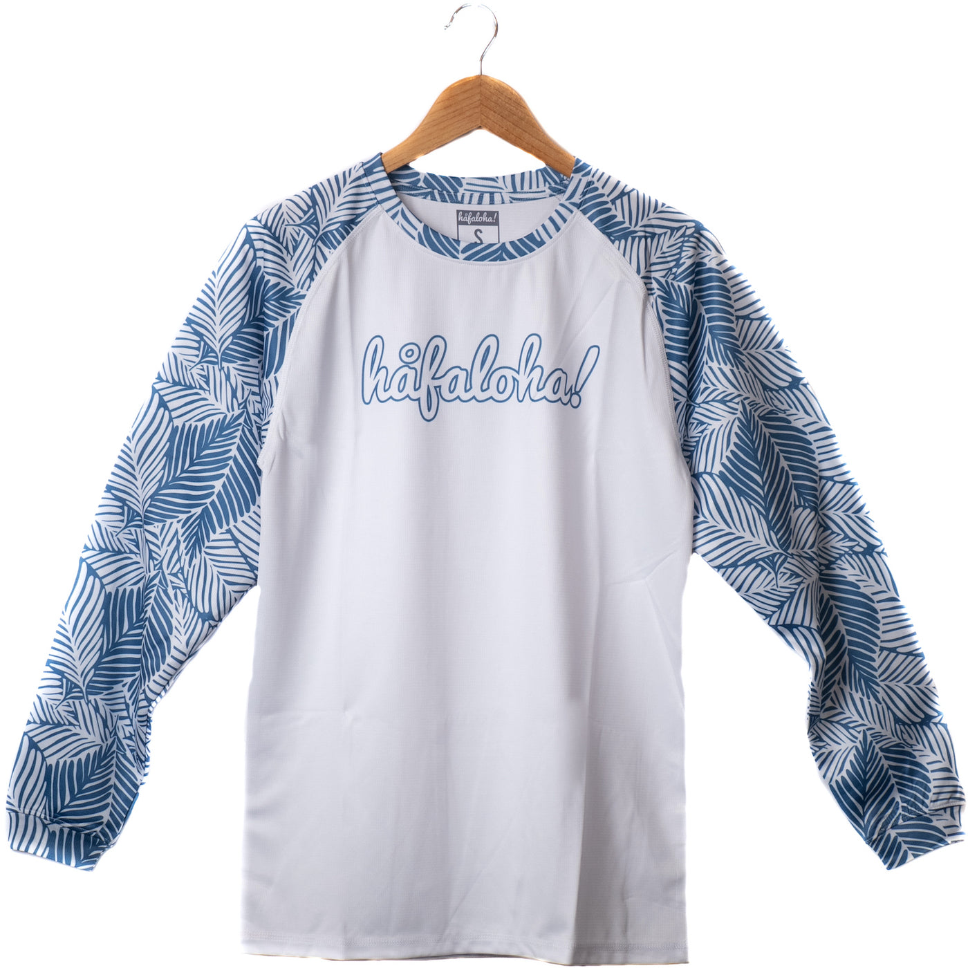 "Nature Calls" design, White long-sleeve, front