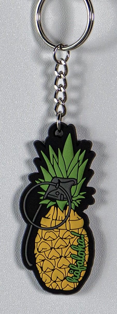 Pineapple Grenade Rubber Keychain from Håfaloha