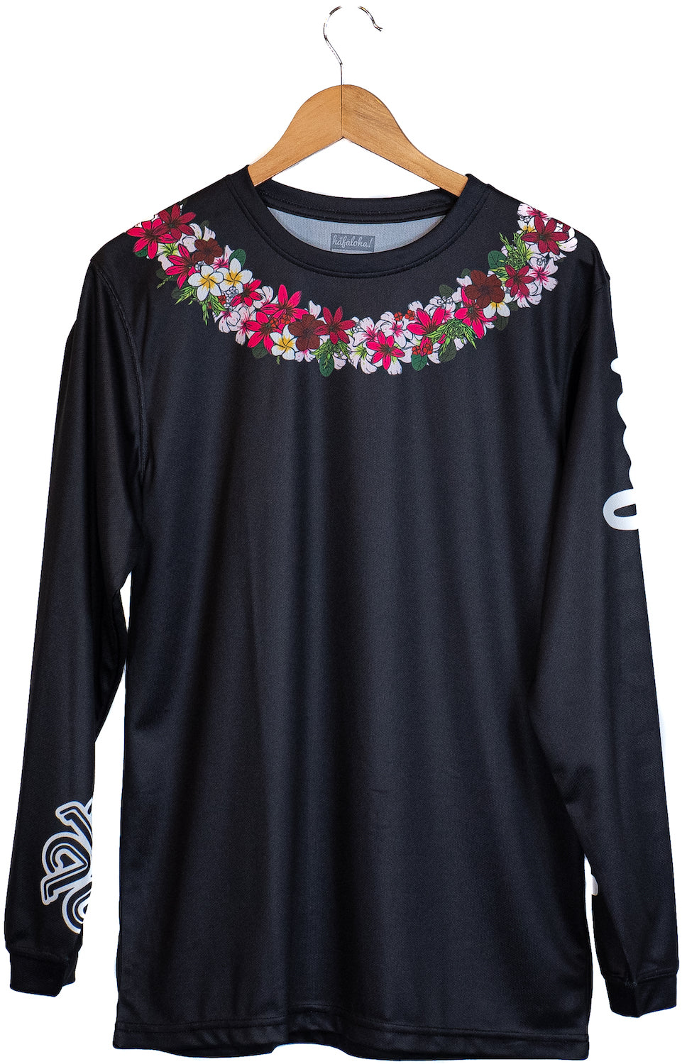 "Puamelia" design, dri-fit long-sleeve, front