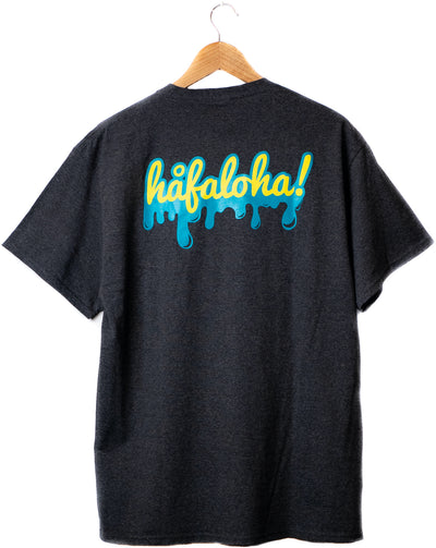 "Seal Flavor" design, Dark Gray tee, back