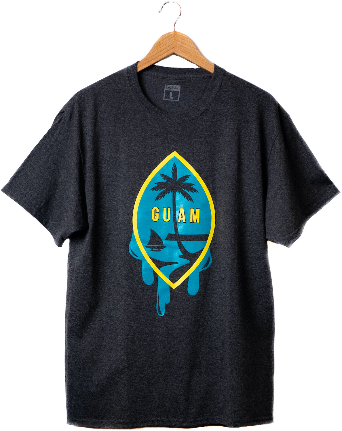 "Seal Flavor" design, Dark Gray tee, front