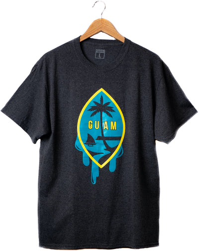 "Seal Flavor" design, Dark Gray tee, front
