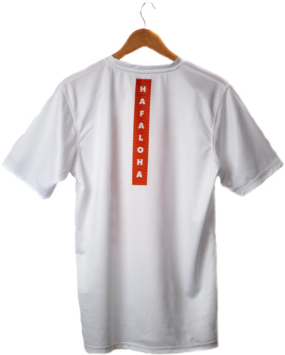 "Vacay" design, White tee, back