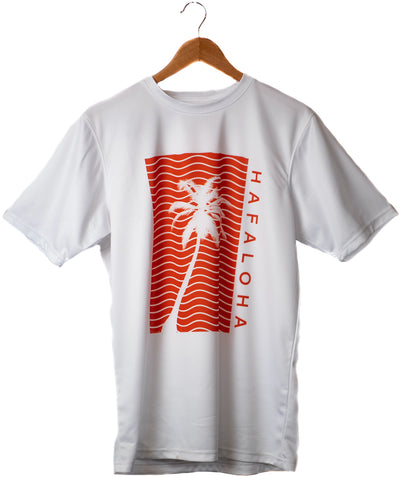 "Vacay" design, White tee, front